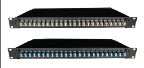 Tiroir optique LC Duplex 12 ports quip 3, 6 ou 12 coupleurs